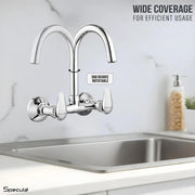 Softy Wall-mount Kitchen Sink Mixer Tap with Swivel Spout - by Specule